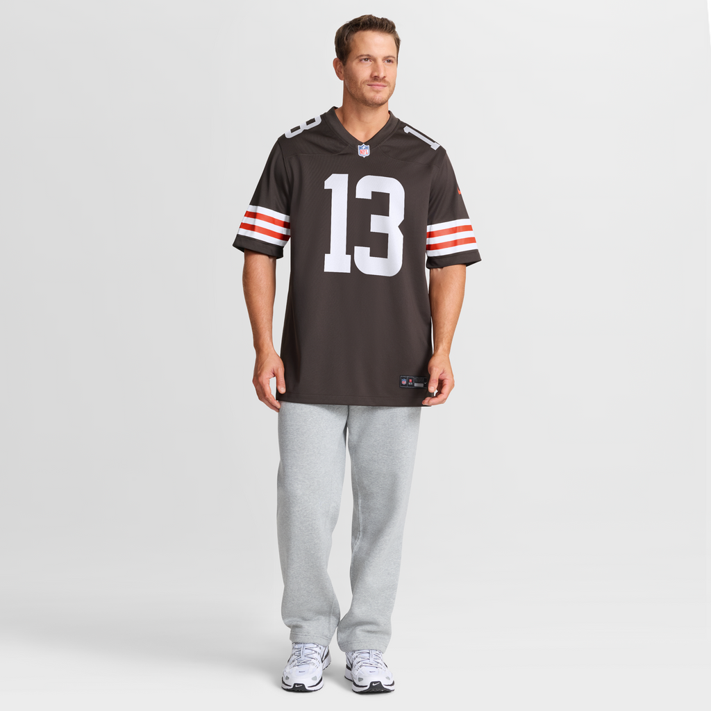 Men's Cleveland Browns Corey Bojorquez Nike Brown Game Jersey