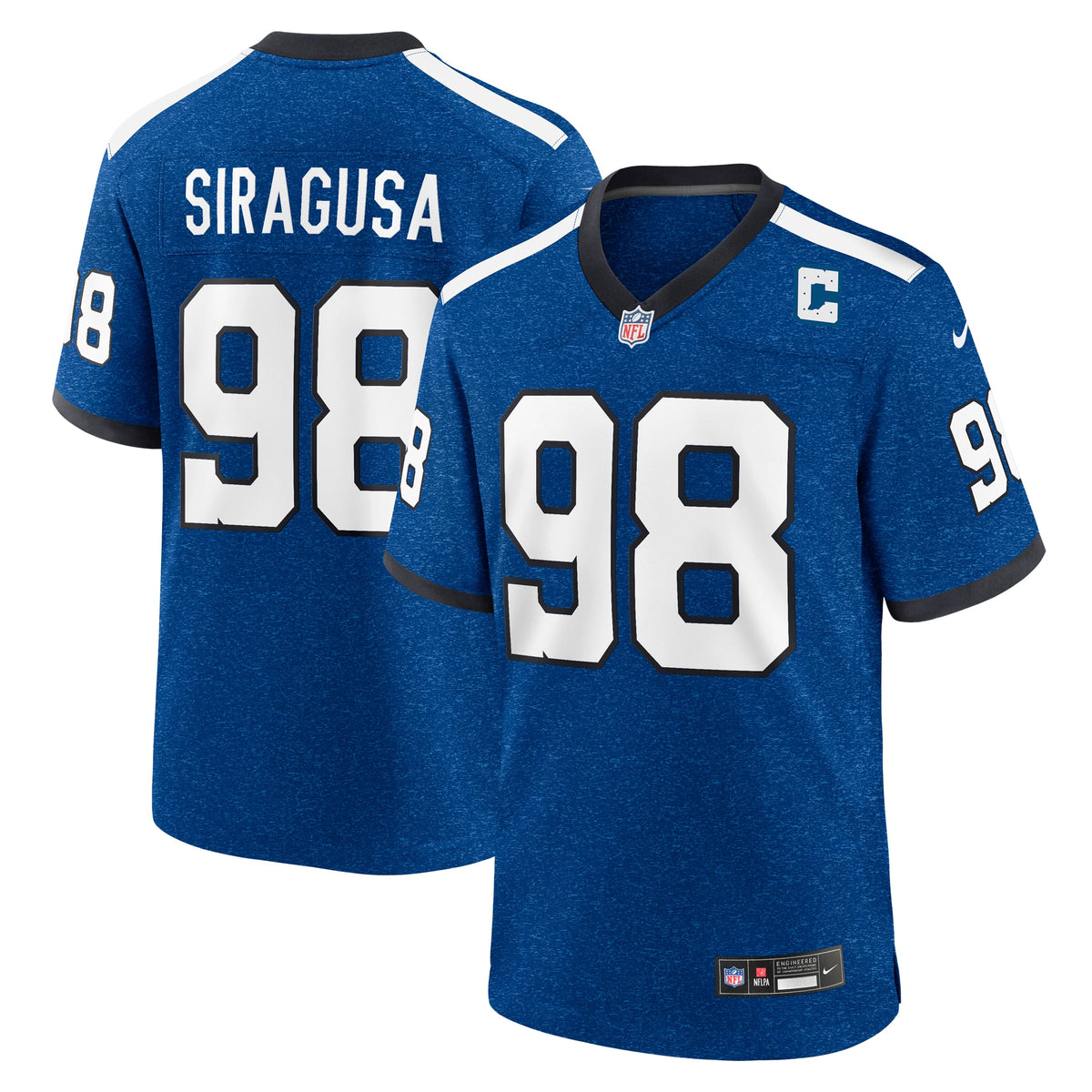 Men's Indianapolis Colts Tony Siragusa Nike Royal Game Retired Player Jersey
