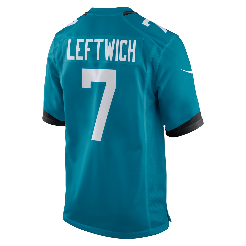 Men's Jacksonville Jaguars Byron Leftwich Nike Black Retired Player Alternate Game Jersey