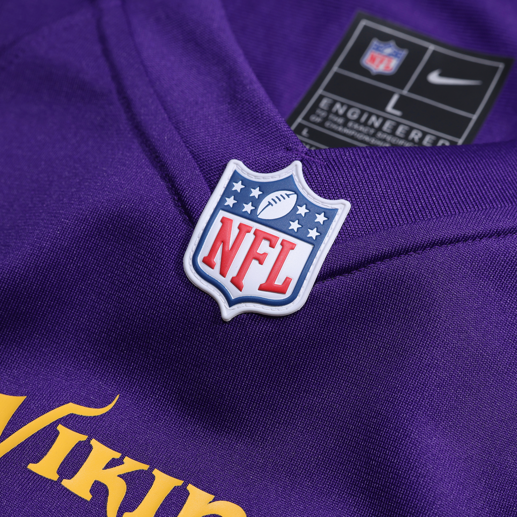 Men's Minnesota Vikings Caleb Banks Nike Purple Team Game Jersey