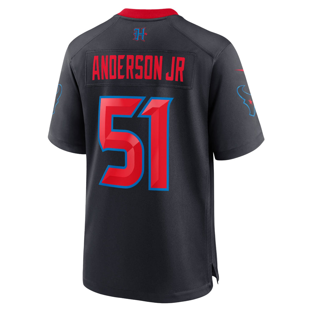 Men's Houston Texans Will Anderson Jr. Nike Navy Alternate Game Jersey