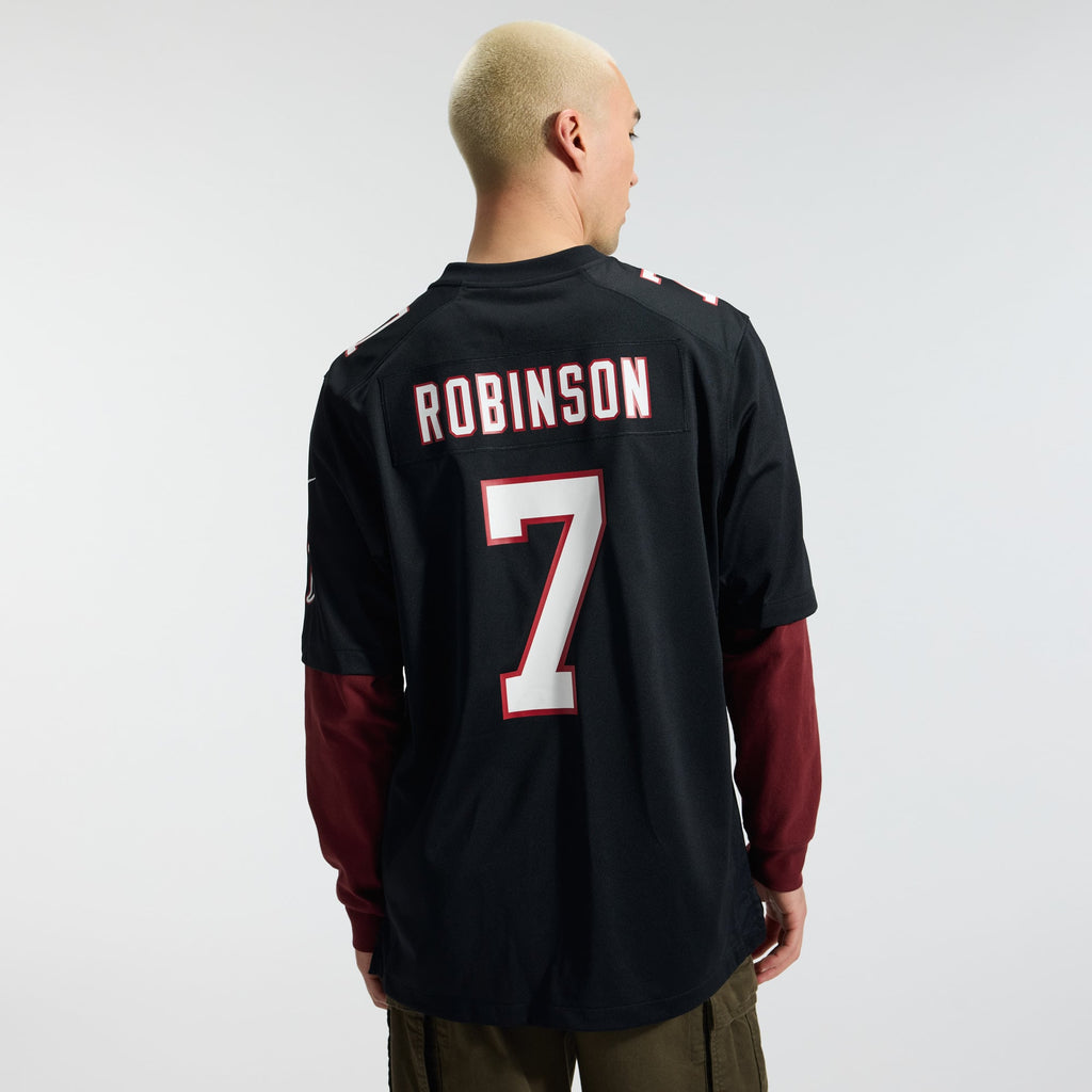 Men's Atlanta Falcons Bijan Robinson Nike Black  Throwback Game Jersey