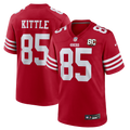 Men's San Francisco 49ers George Kittle Nike Scarlet 80th Anniversary Game Jersey