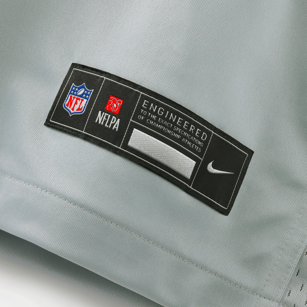 Men's Detroit Lions Aidan Hutchinson Nike Silver 2026 Rivalries Collection Game Jersey