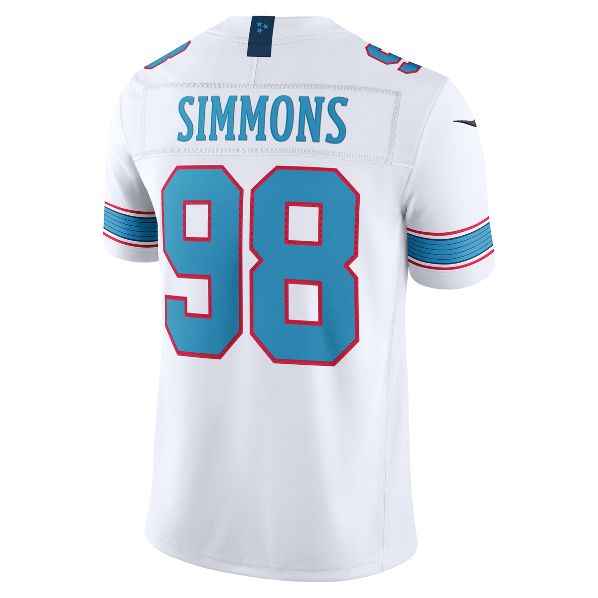 Men's Tennessee Titans Jeffery Simmons Nike White Vapor F.U.S.E. Stitched Limited Jersey