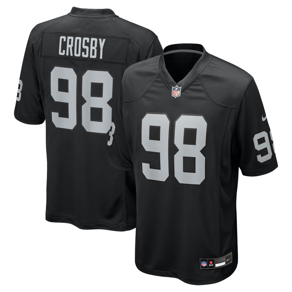 Men's Las Vegas Raiders Maxx Crosby Nike Black Game Jersey