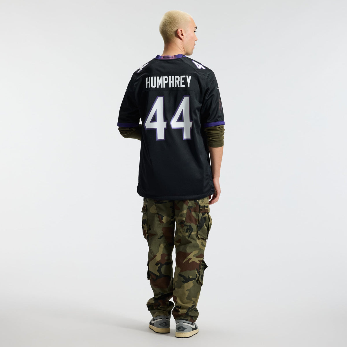 Men's Baltimore Ravens Marlon Humphrey Nike Purple Team Game Jersey