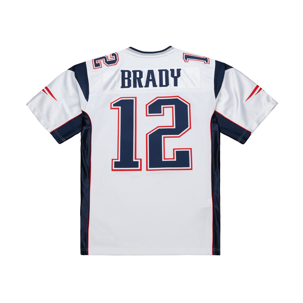 Men's New England Patriots Tom Brady Mitchell & Ness Navy Super Bowl XXXVI Authentic Throwback Jersey