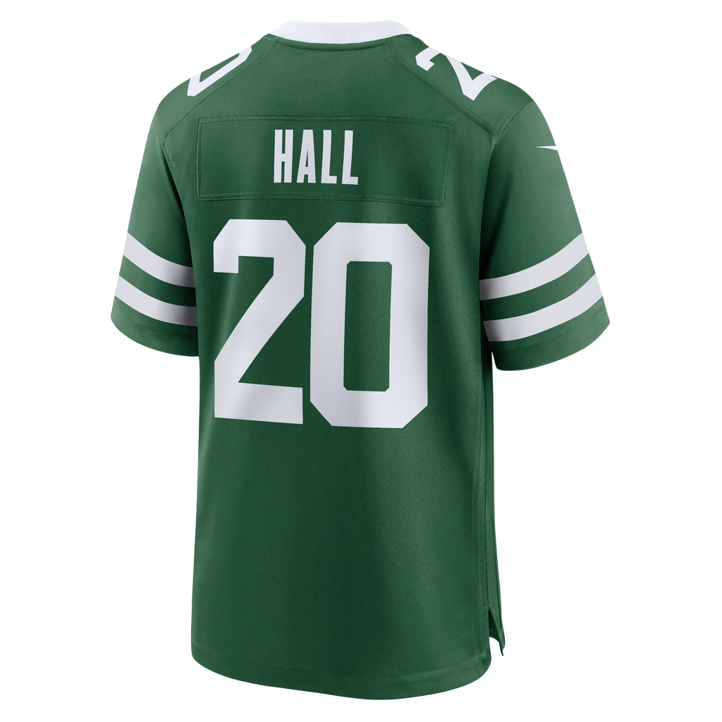 Men's New York Jets Breece Hall Nike Legacy Black Alternate Game Jersey