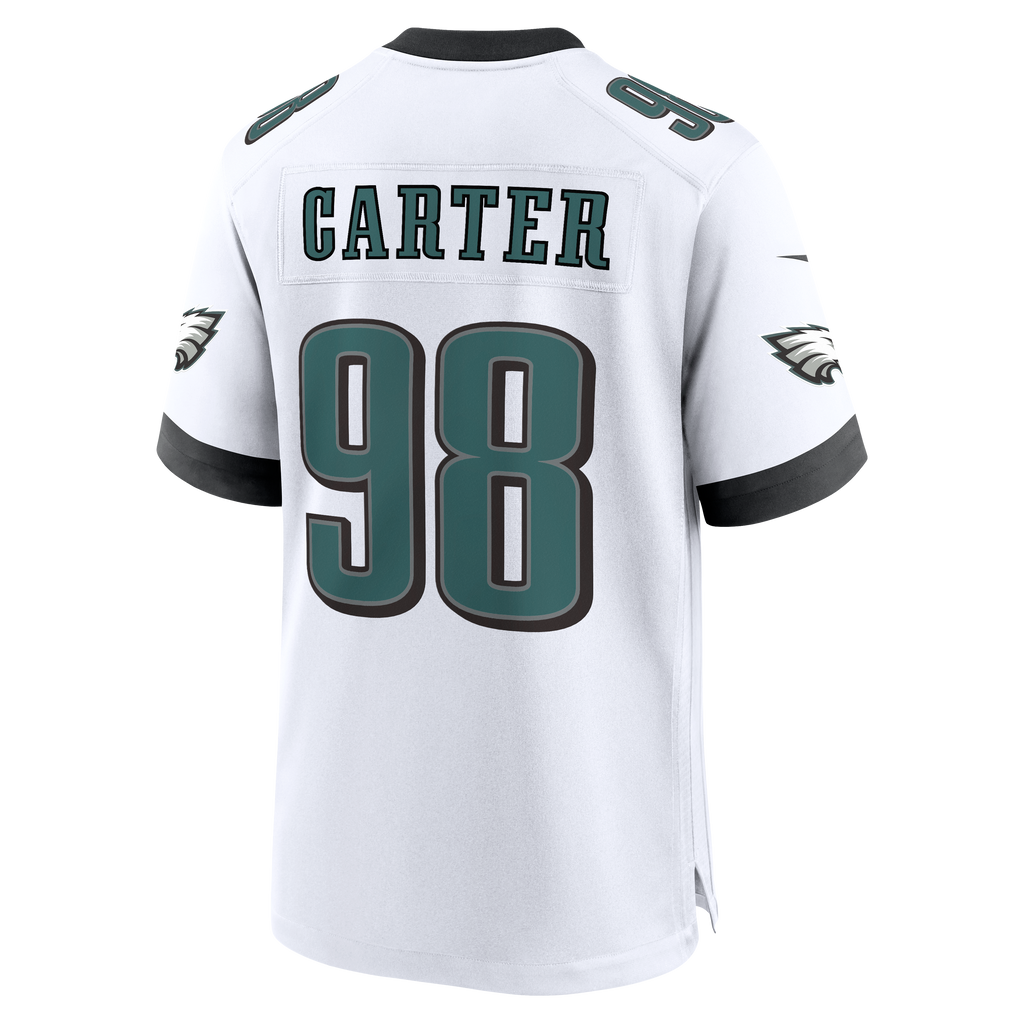 Men's Philadelphia Eagles Jalen Carter Nike  Midnight Green Team Game Jersey