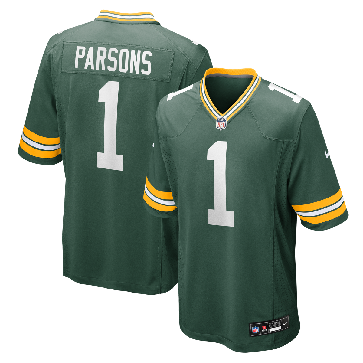 Men's Green Bay Packers Micah Parsons Nike White Game Player Jersey