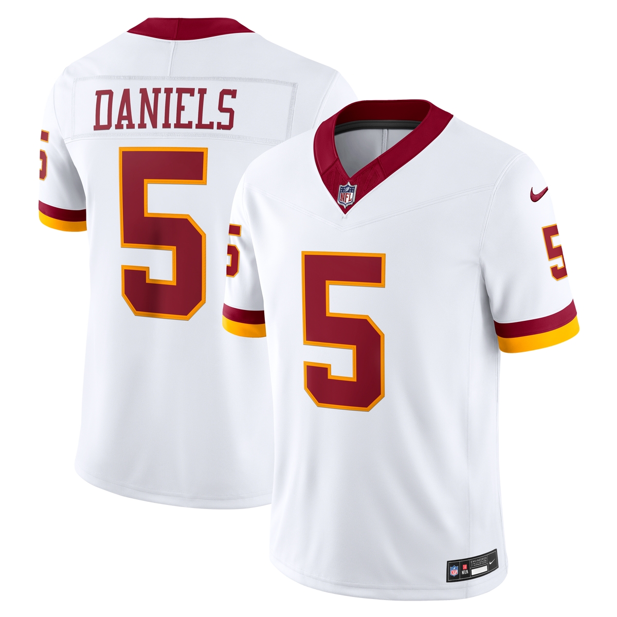 Men's Washington Commanders Jayden Daniels Nike Burgundy Team Vapor F.U.S.E. Stitched Limited Jersey