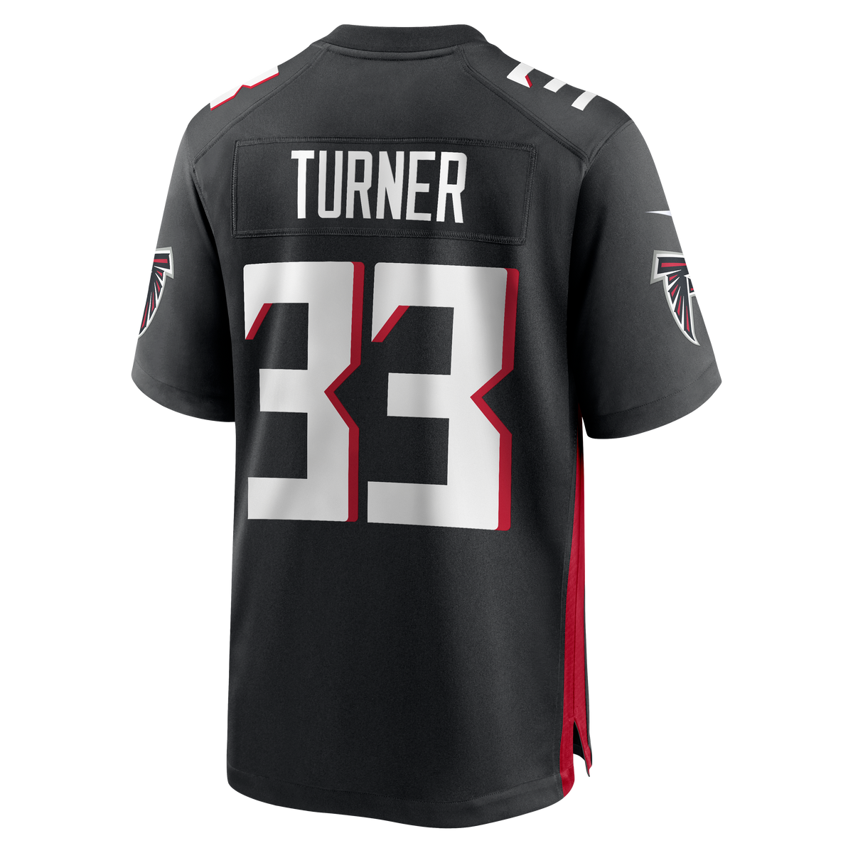 Men's Atlanta Falcons Michael Turner Nike Black Game Retired Player Jersey