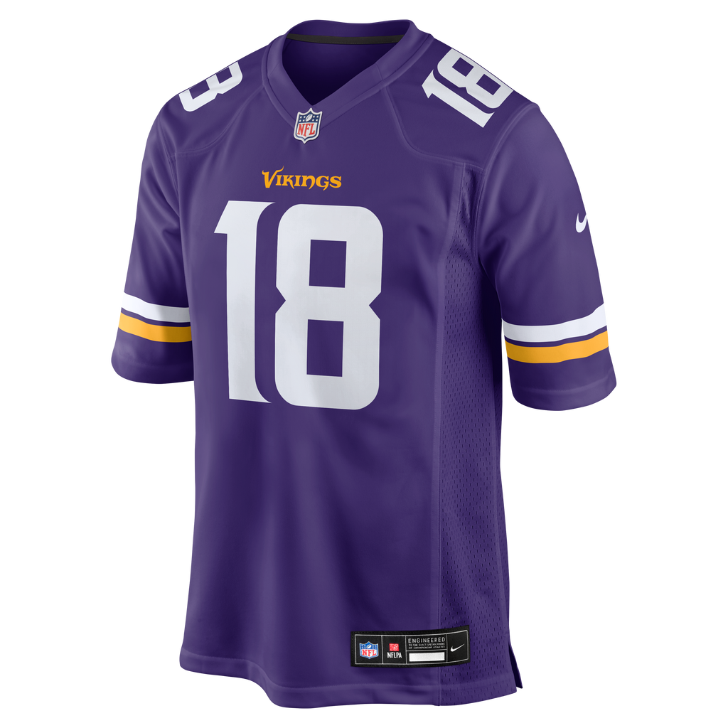 Men's Minnesota Vikings Justin Jefferson Nike Purple Game Jersey