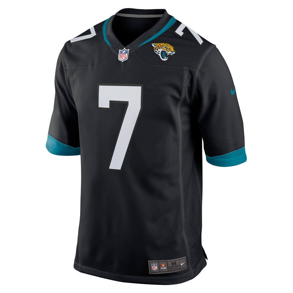 Men's Jacksonville Jaguars Byron Leftwich Nike Black Retired Player Alternate Game Jersey