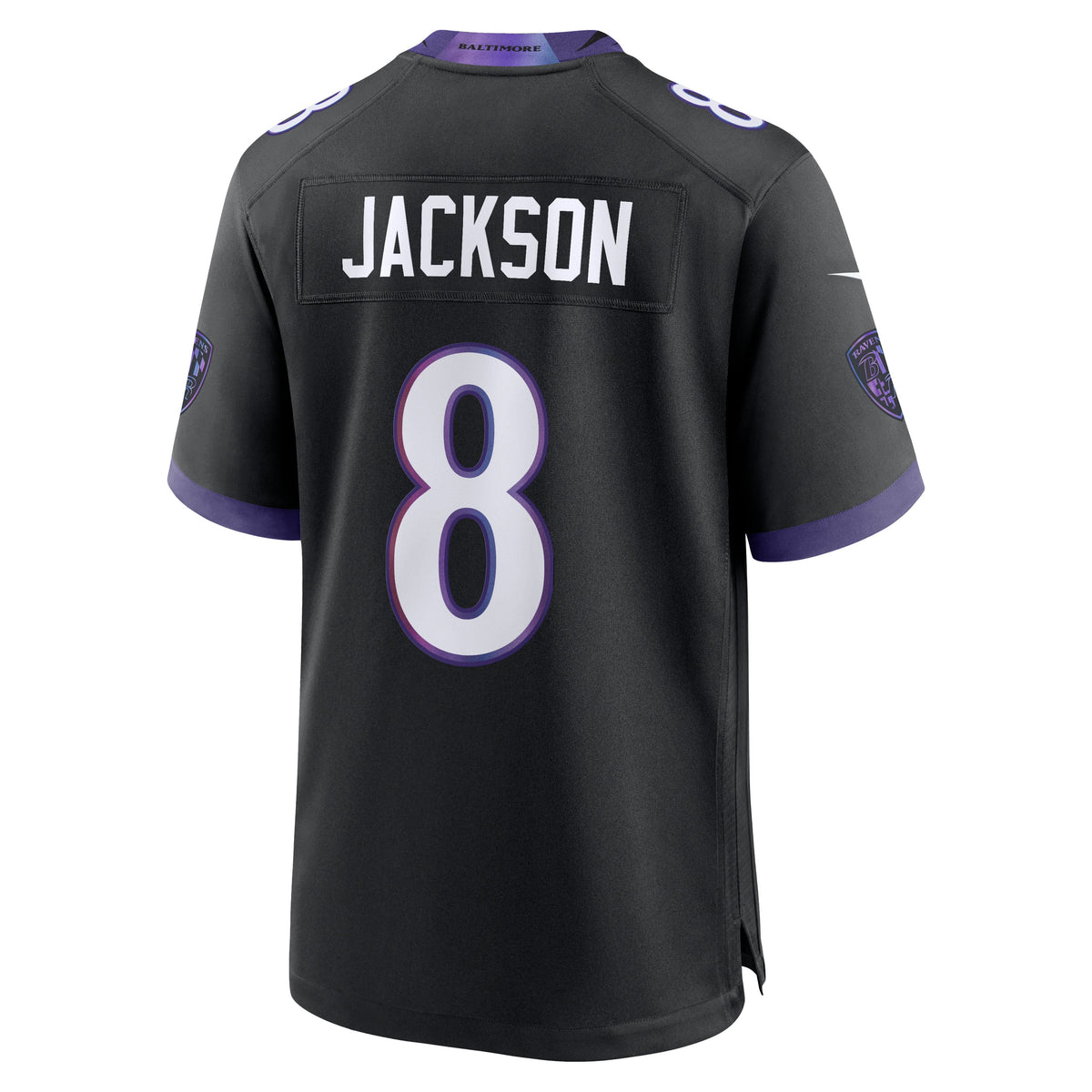 Men's Baltimore Ravens Lamar Jackson Nike Black Alternate Game Jersey