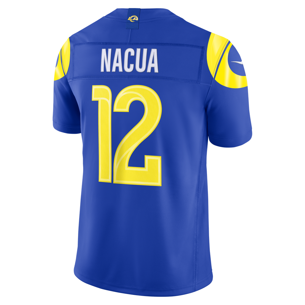 Men's Los Angeles Rams Puka Nacua Nike White Vapor F.U.S.E. Stitched Limited Jersey