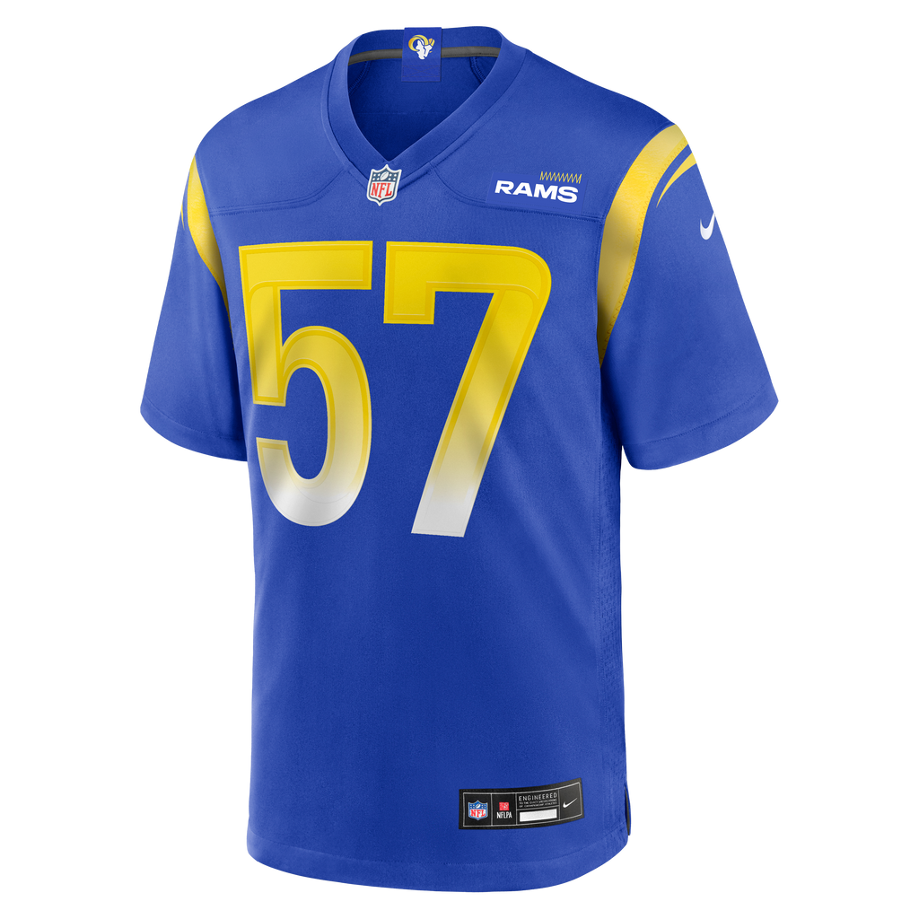 Men's Los Angeles Rams Ty Hamilton Nike  Royal Team Game Jersey