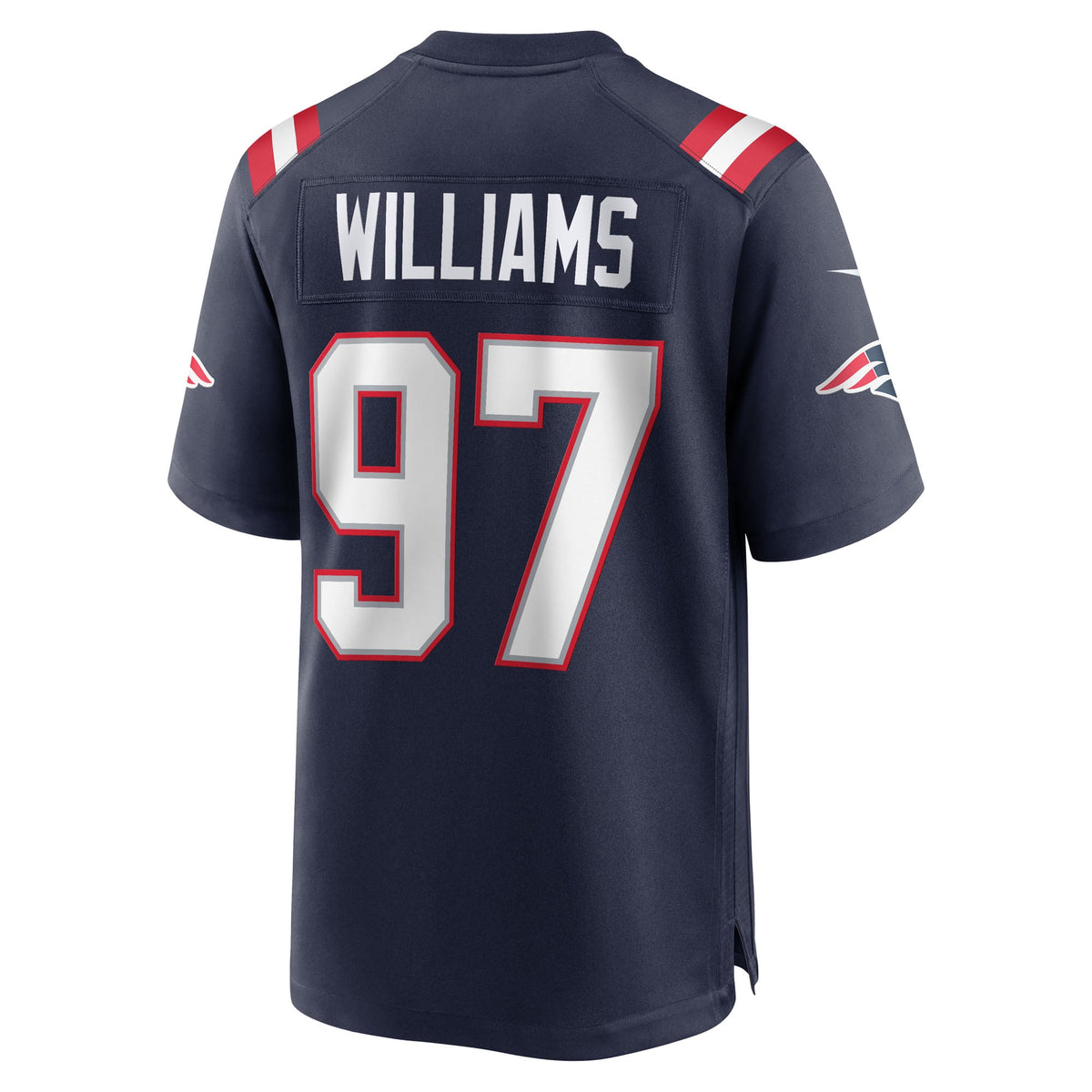 Men's New England Patriots Milton Williams Nike Navy Game Player Jersey