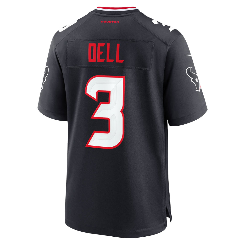 Men's Houston Texans Tank Dell Nike  White Game Jersey