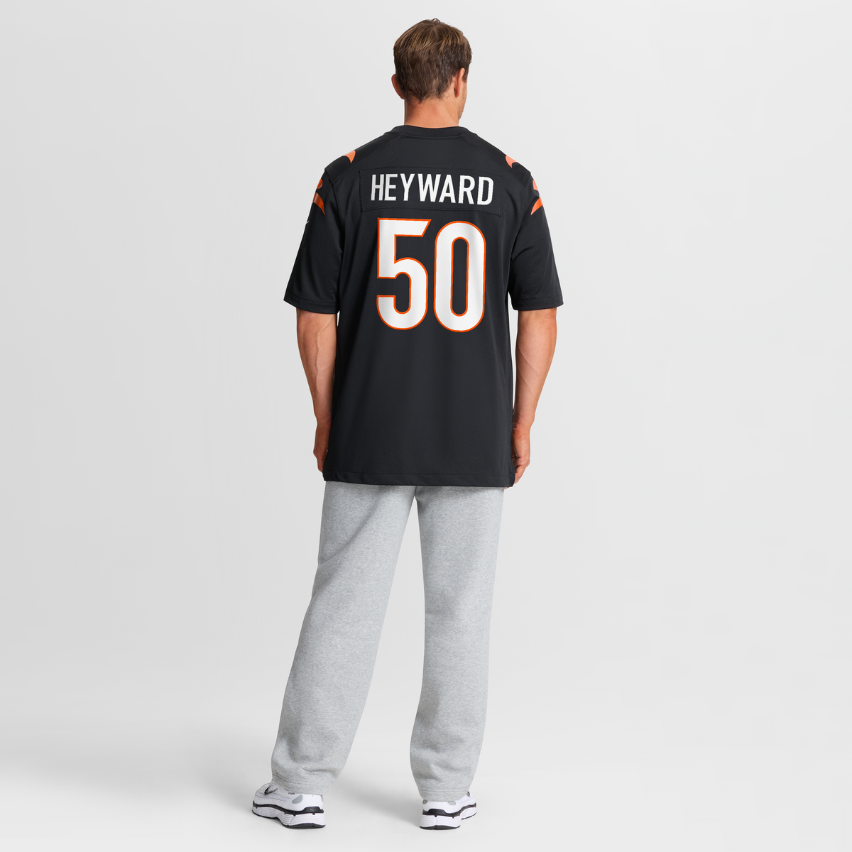 Men's Cincinnati Bengals Shaka Heyward Nike  Black Team Game Jersey