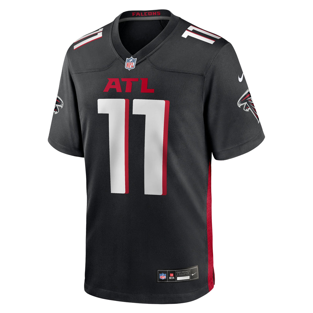 Men's Atlanta Falcons Jalon Walker Nike Black Team Game Jersey