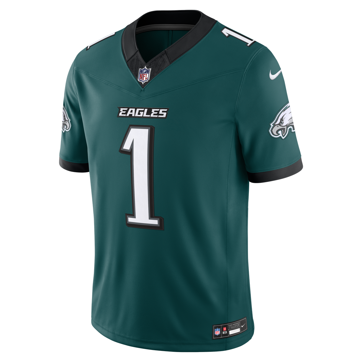 Men's Philadelphia Eagles Jalen Hurts Nike Kelly Green Alternate Vapor F.U.S.E. Stitched Limited Jersey