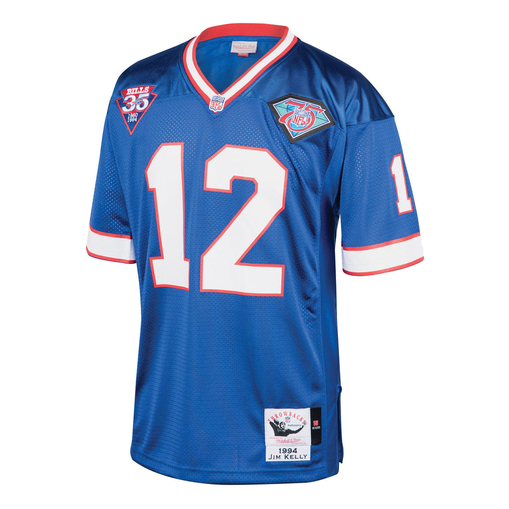 Men's Buffalo Bills 1994 Jim Kelly Mitchell & Ness Royal Authentic Throwback Retired Player Jersey