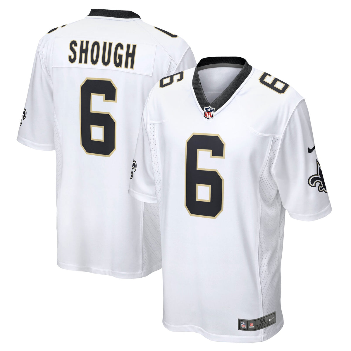 Men's New Orleans Saints Tyler Shough Nike Black Game Jersey