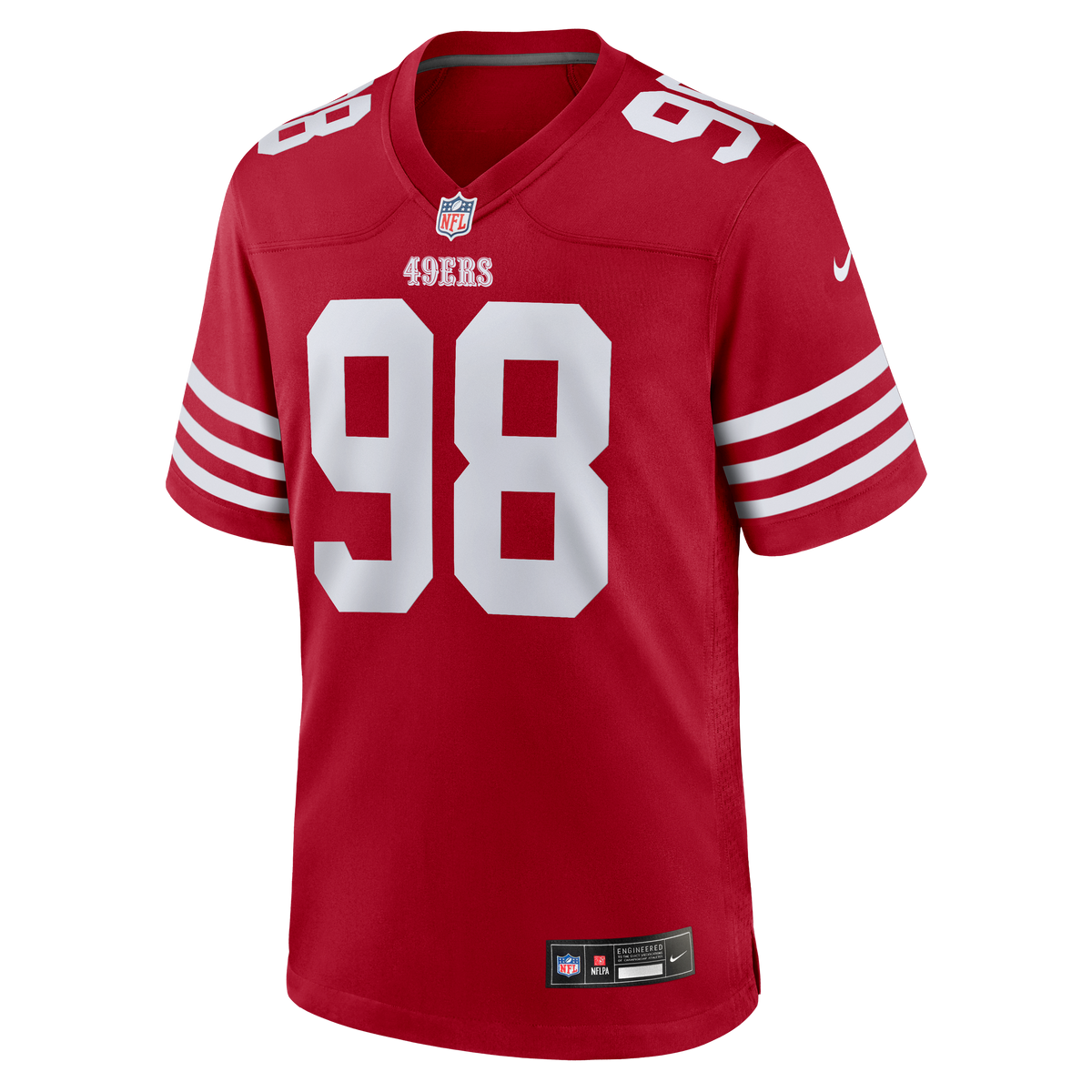 Men's San Francisco 49ers Mykel Williams Nike  Scarlet Team Game Jersey