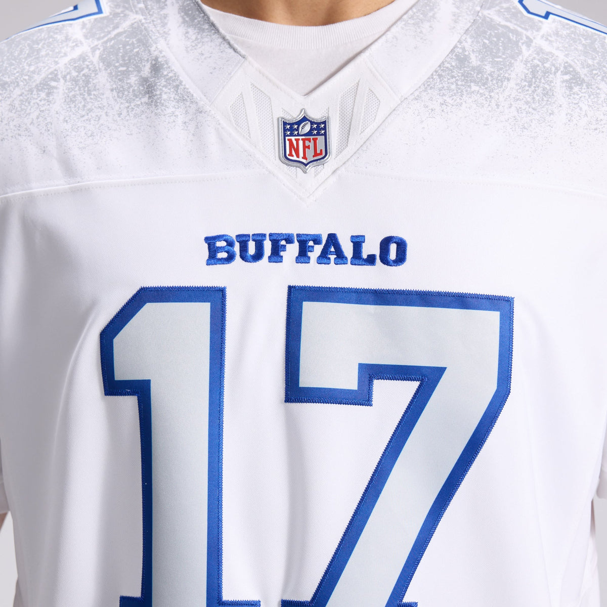 Men's Buffalo Bills Josh Allen Nike White Rivalries Collection Stitched Limited Jersey