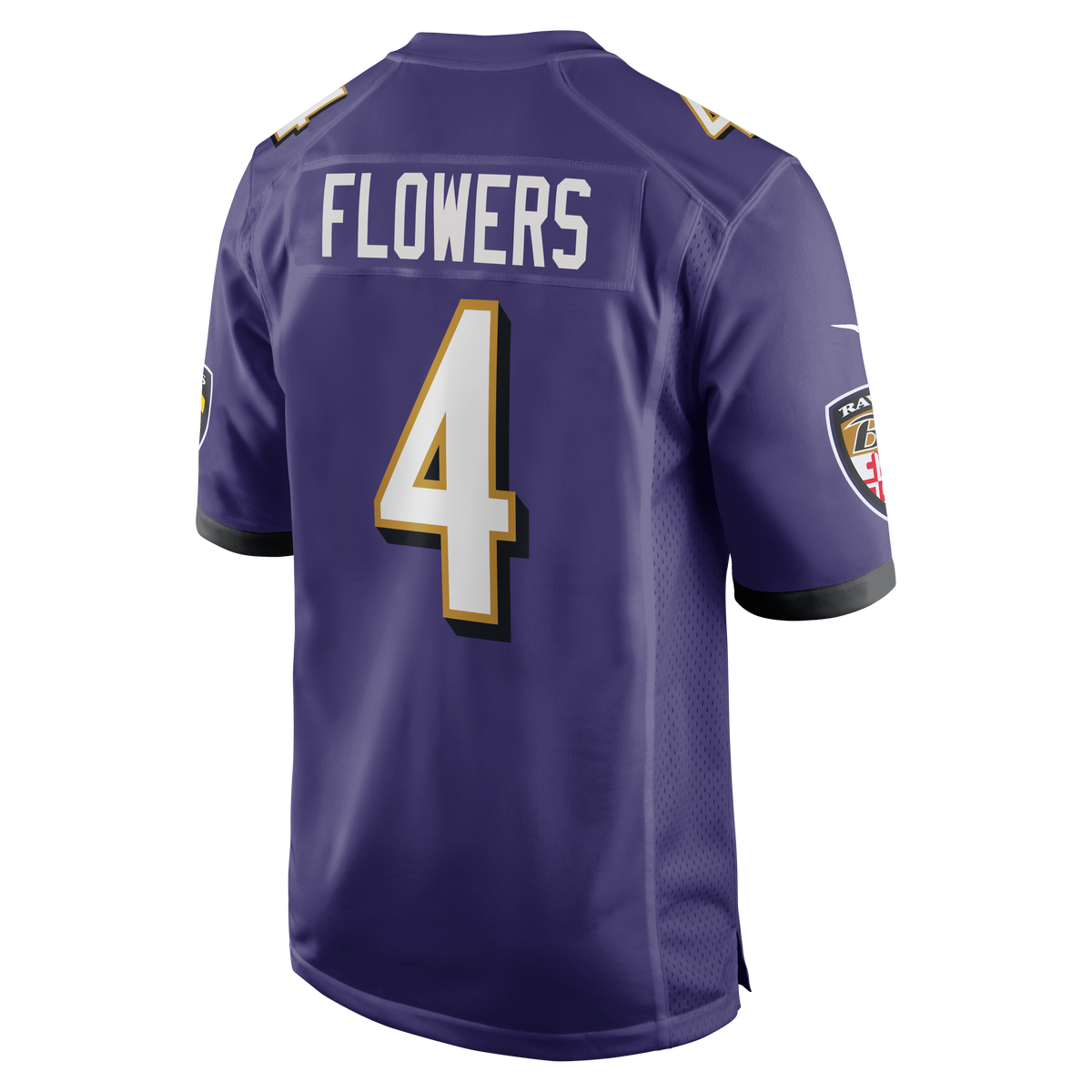 Men's Baltimore Ravens Zay Flowers Nike Purple  Game Jersey