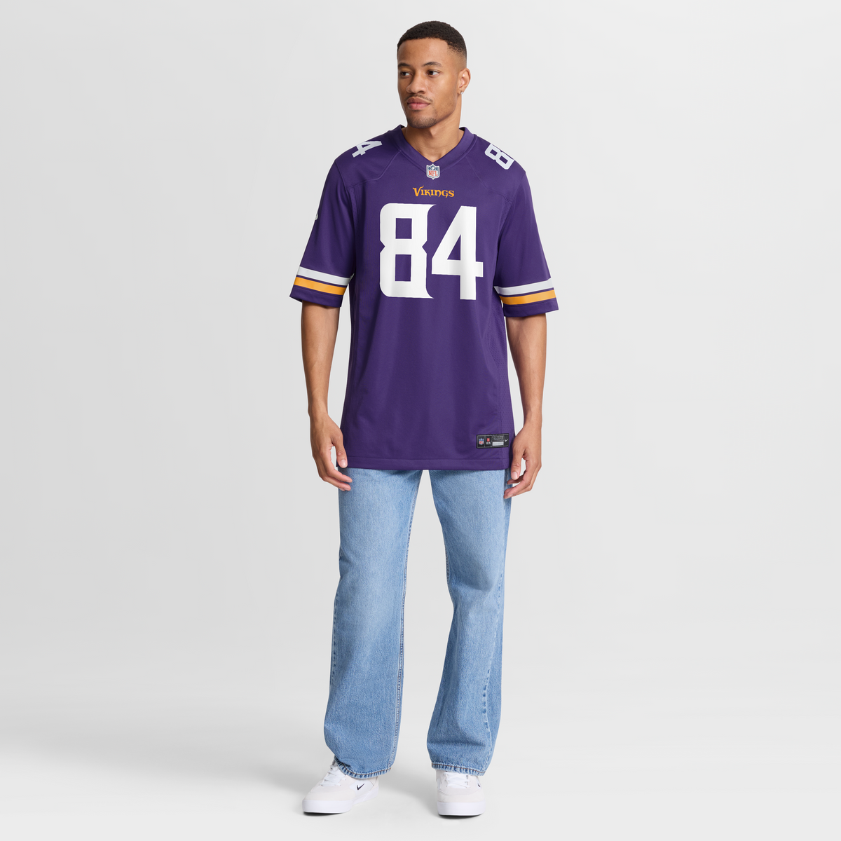 Men's Minnesota Vikings Randy Moss Nike White Retired Player Game Jersey