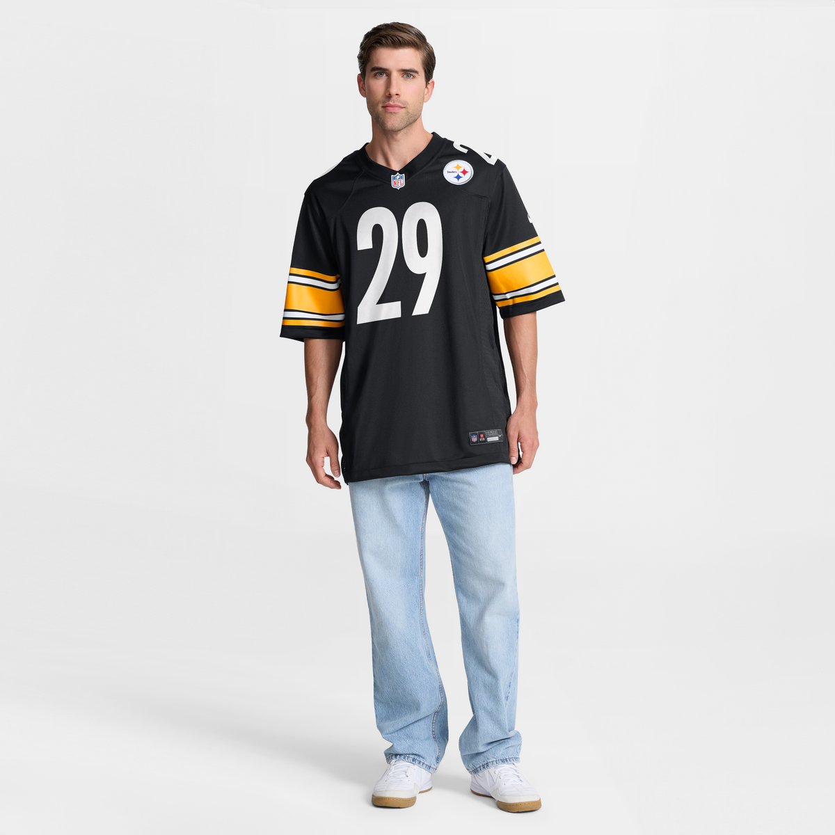 Men's Pittsburgh Steelers Ryan Watts Nike  Black  Game Jersey