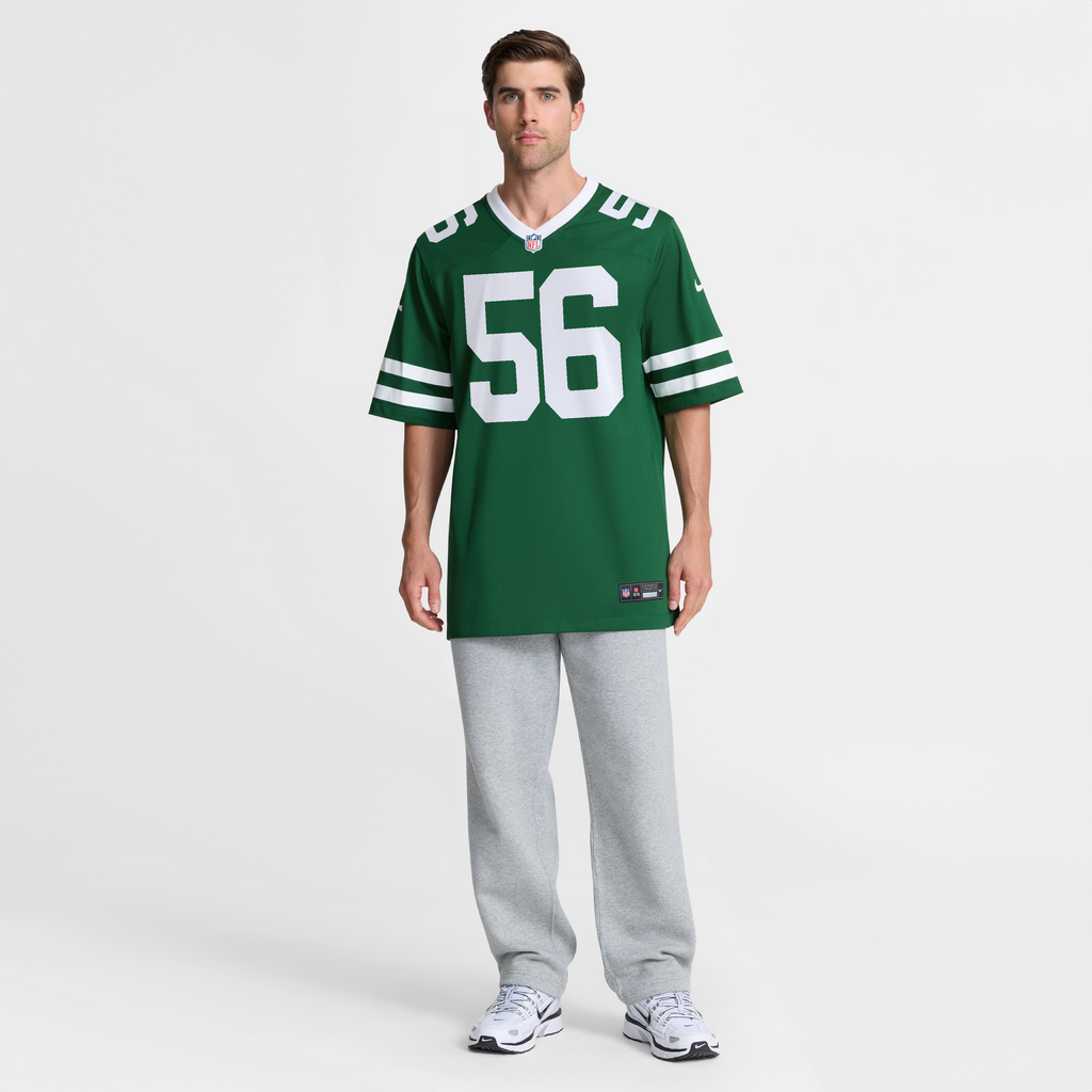 Men's New York Jets Demario Davis Nike Legacy Green Team Game Jersey