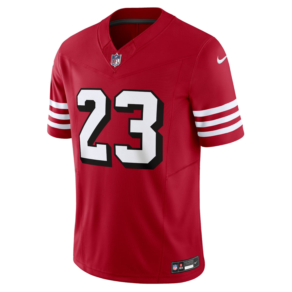 Men's San Francisco 49ers Christian McCaffrey Nike White Vapor F.U.S.E. Limited Jersey