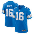 Men's Detroit Lions Jared Goff Nike Blue Game Jersey
