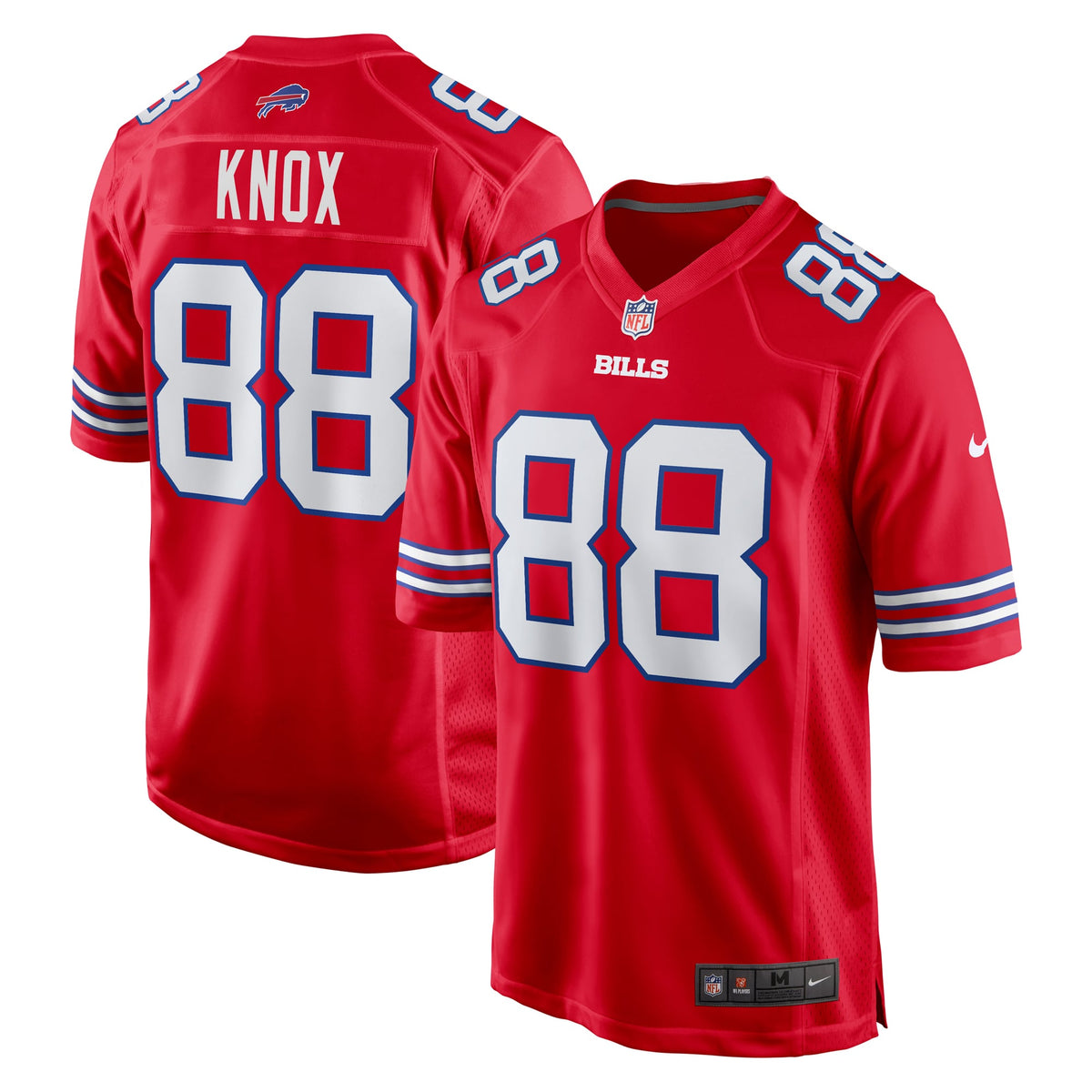 Men's Buffalo Bills Dawson Knox Nike Gray Nickel City Game Jersey