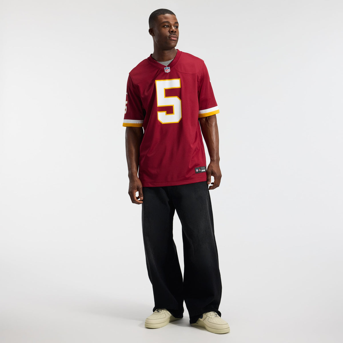 Hail Raiser Men's Washington Commanders Jayden Daniels Nike Black Alternate Game Jersey