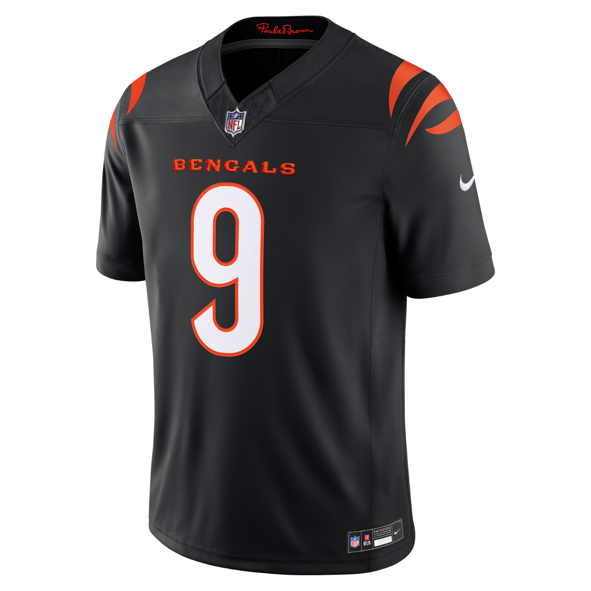 Men's Cincinnati Bengals Joe Burrow Nike Orange Alternate Vapor F.U.S.E. Stitched Limited Jersey