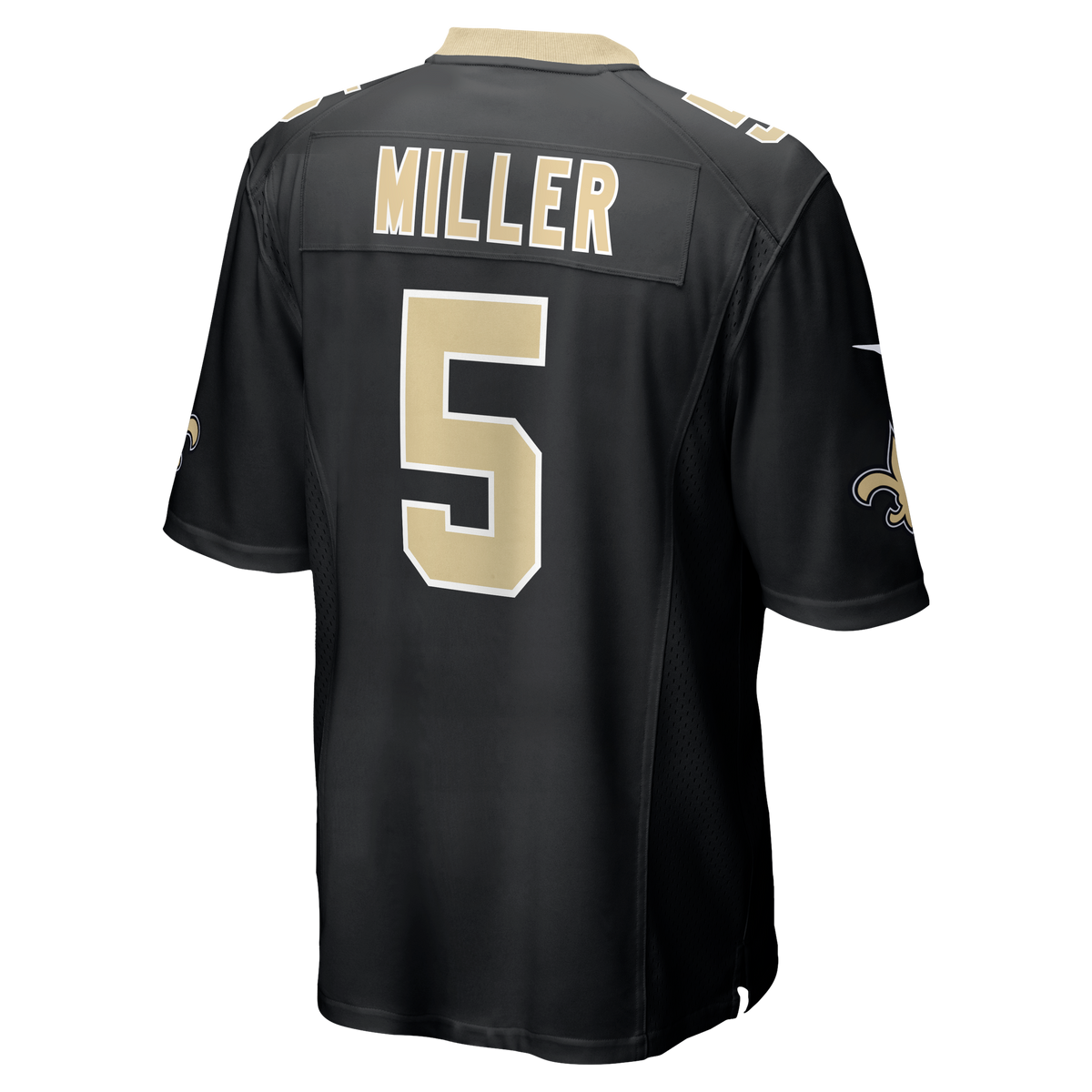 Men's New Orleans Saints Kendre Miller Nike  Black Team Game Jersey