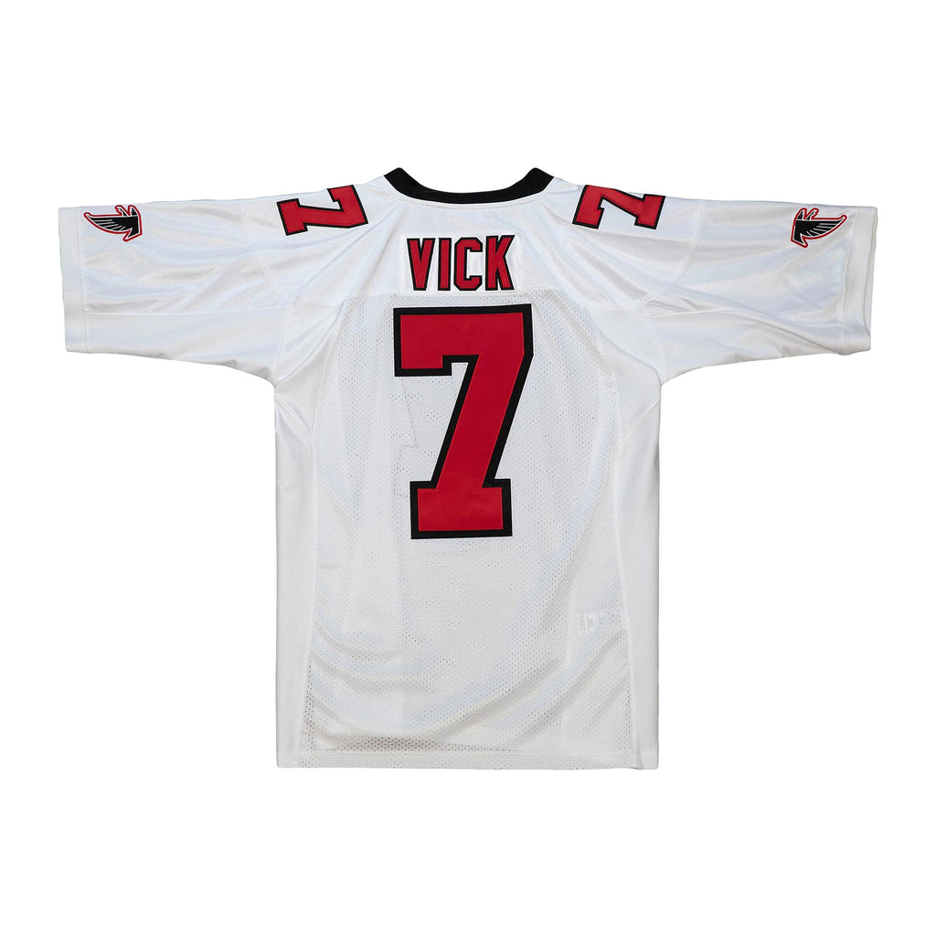Men's Atlanta Falcons 2003 Michael Vick Mitchell & Ness Red Authentic Throwback Retired Player Jersey