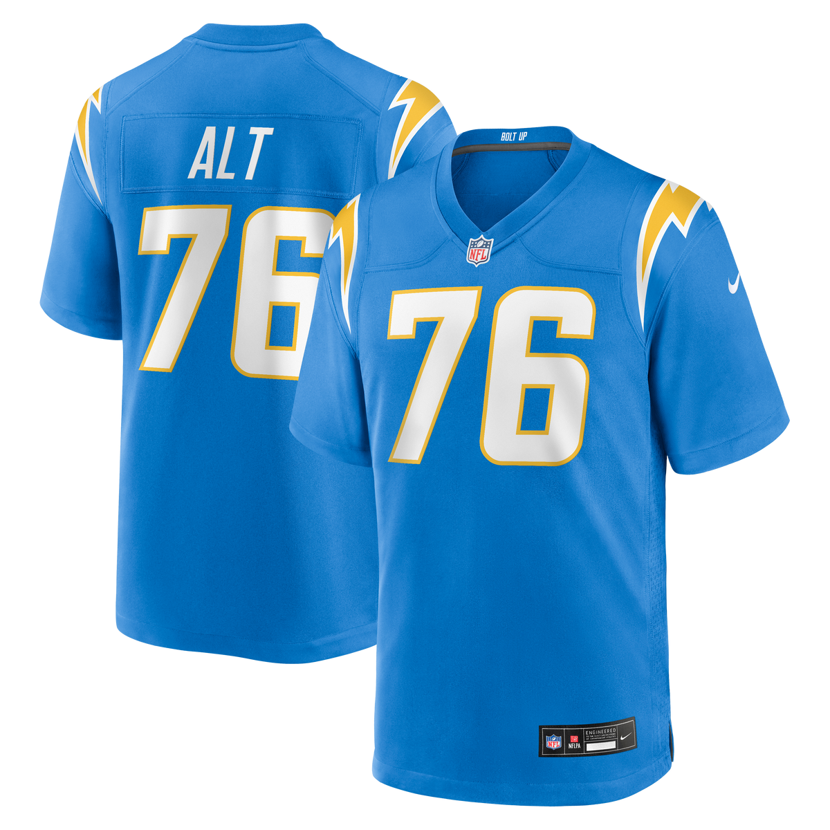 Men's Los Angeles Chargers Joe Alt Nike Powder Blue  Player Game Jersey