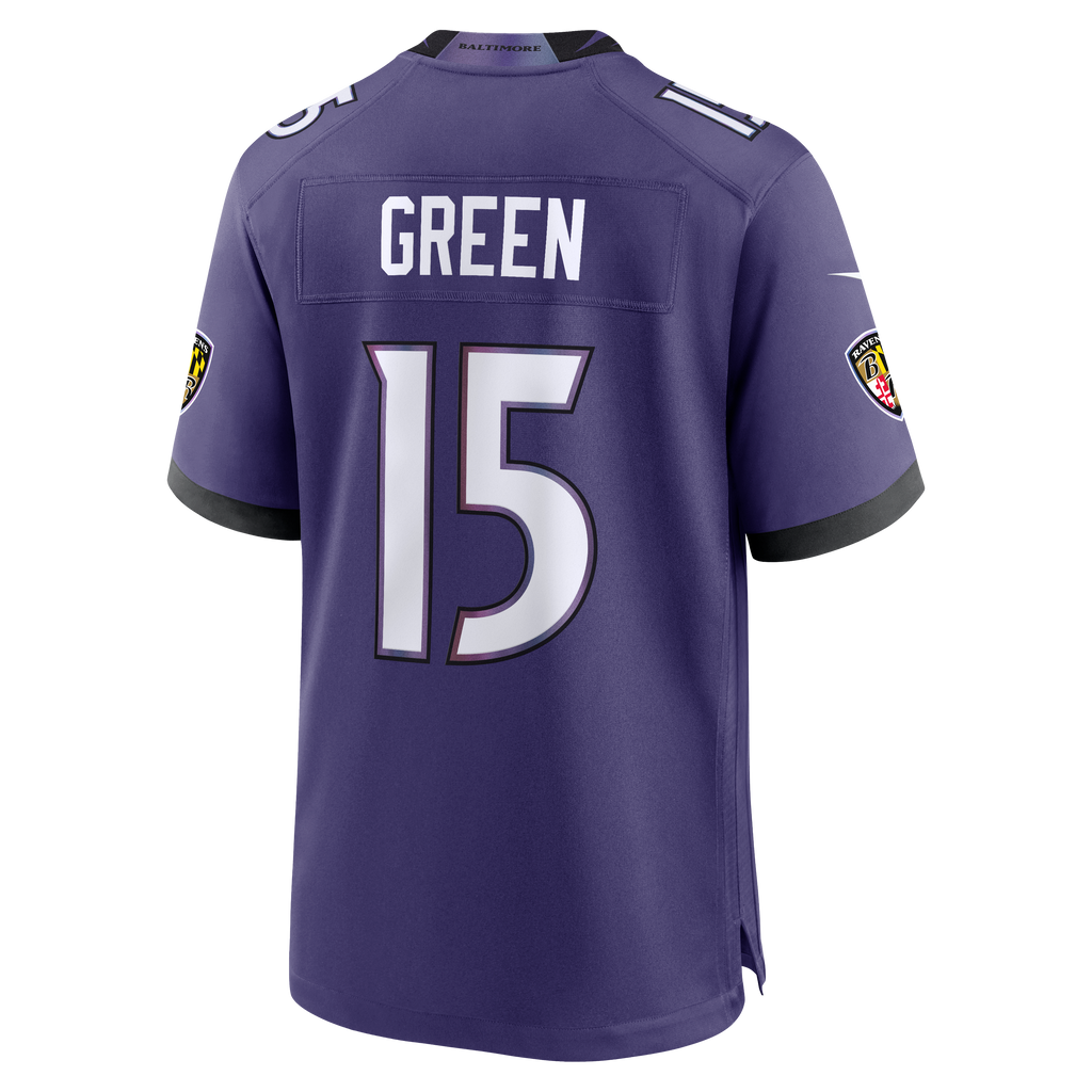 Men's Baltimore Ravens Mike Green Nike Purple Team Game Jersey