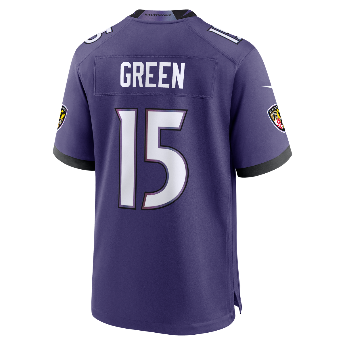Men's Baltimore Ravens Mike Green Nike Purple Team Game Jersey