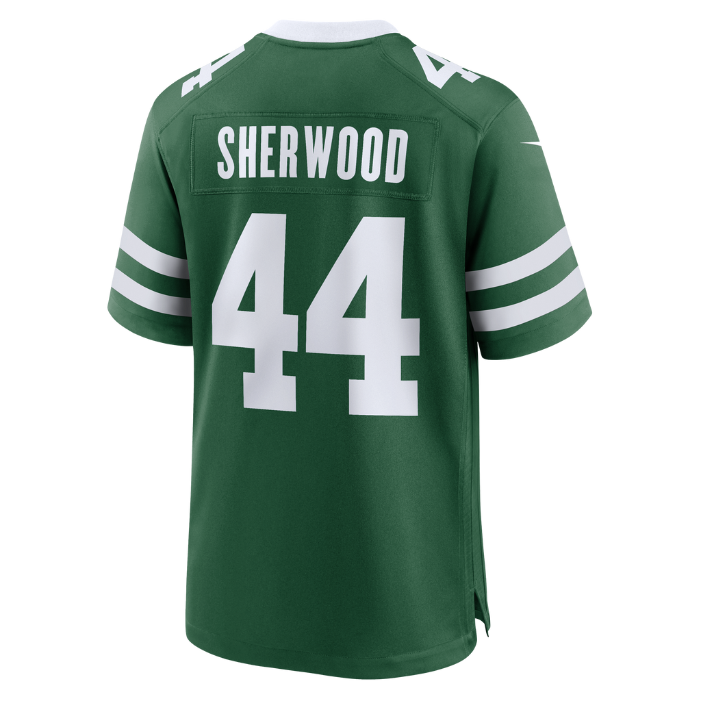 Men's New York Jets Jamien Sherwood Nike Legacy Green Team Game Jersey