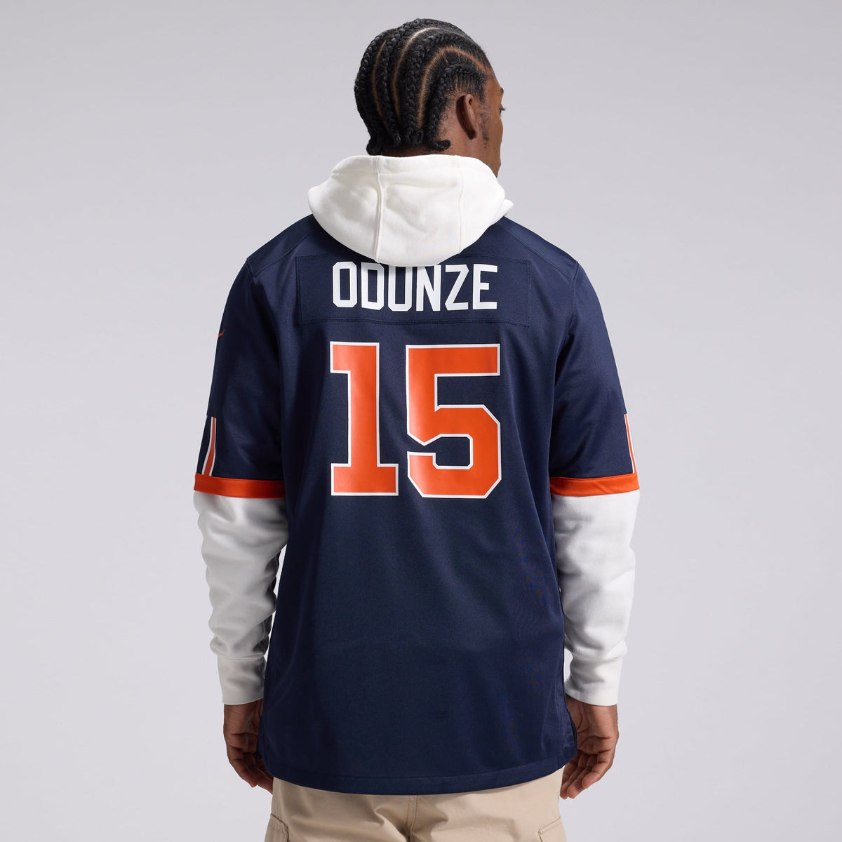Men's Chicago Bears Rome Odunze Nike Navy 2026 Rivalries Collection Game Jersey