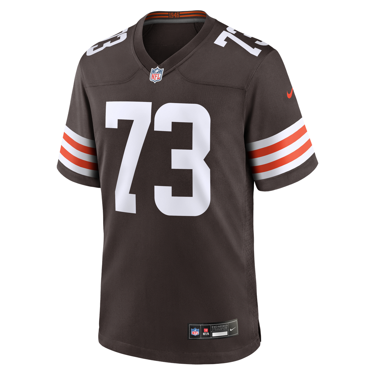 Men's Cleveland Browns Joe Thomas Nike White Retired Game Player Jersey