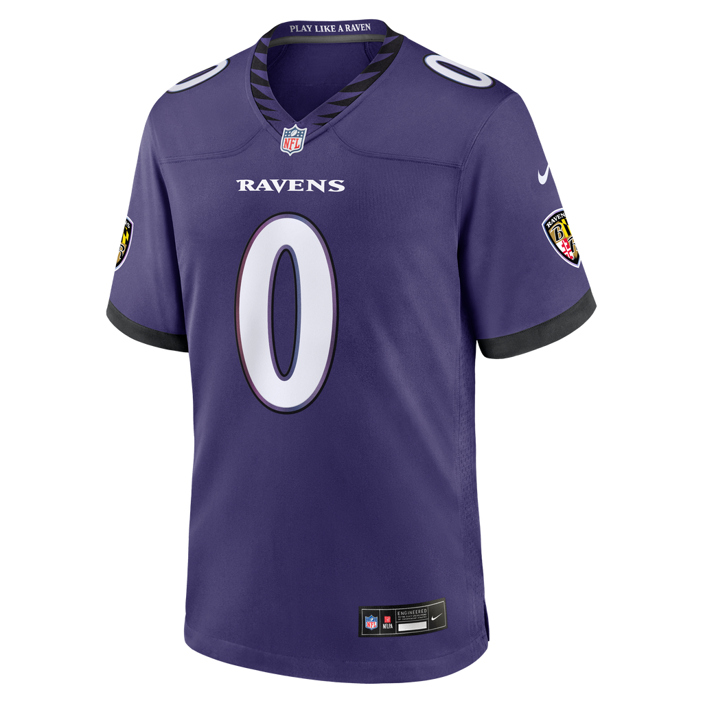 Men's Baltimore Ravens Roquan Smith Nike Purple Team Game Jersey