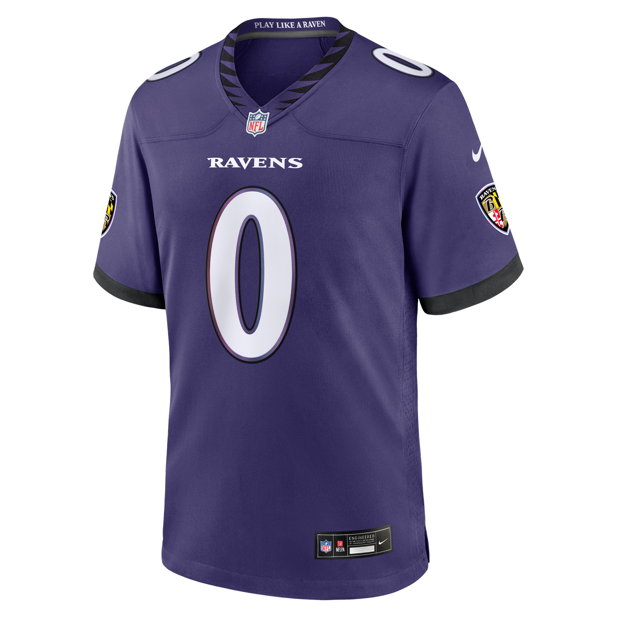 Men's Baltimore Ravens Roquan Smith Nike Purple Team Game Jersey